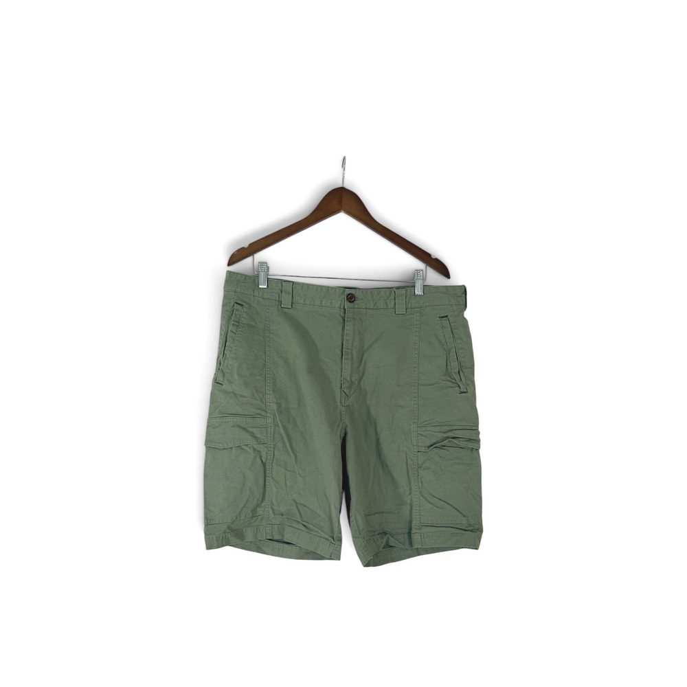 Tommy Bahama Mens 38 Cargo Shorts Olive Green Cotton Tencel Stretch Utility